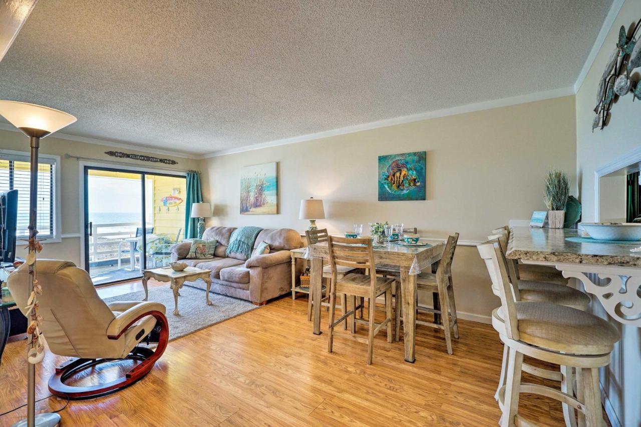 Ferienwohnung Breezy Beach Retreat With 180-Degree Ocean Views! Carolina Beach Exterior foto