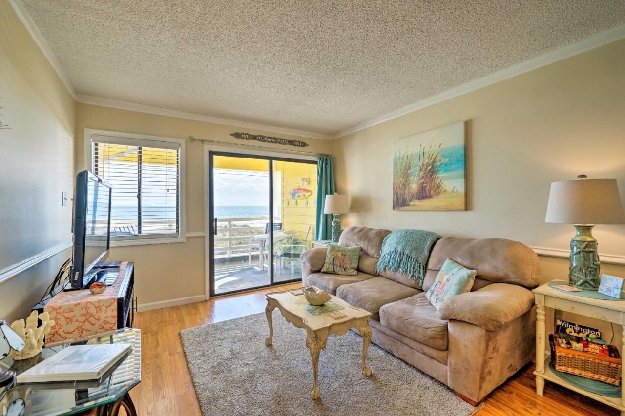 Ferienwohnung Breezy Beach Retreat With 180-Degree Ocean Views! Carolina Beach Exterior foto