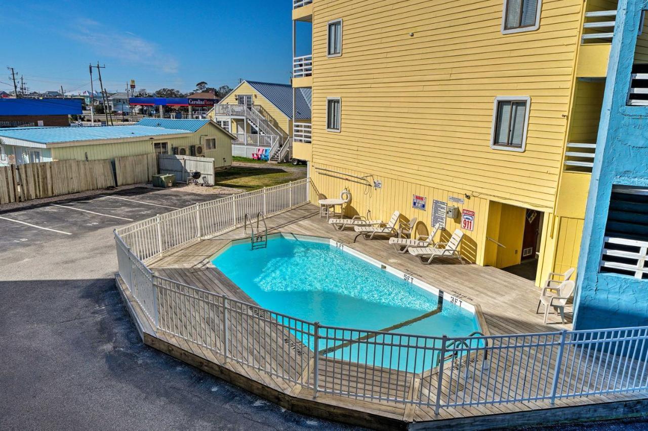 Ferienwohnung Breezy Beach Retreat With 180-Degree Ocean Views! Carolina Beach Exterior foto